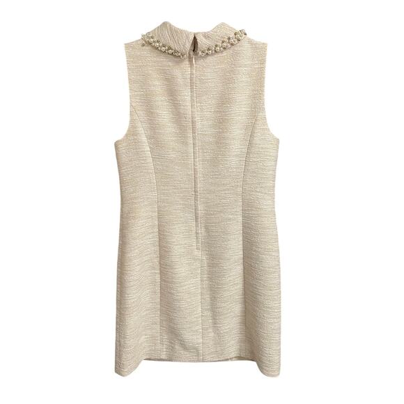 Lilly Pulitzer Portia Boucle Gold Metallic Pearl Beaded Dress Womens 8 AS IS - Picture 9 of 10